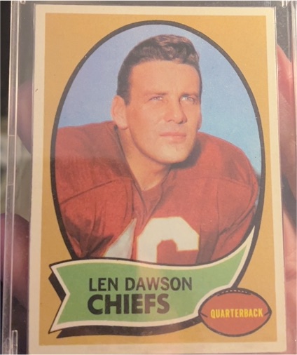 1970 Topps #1 Len Dawson — front