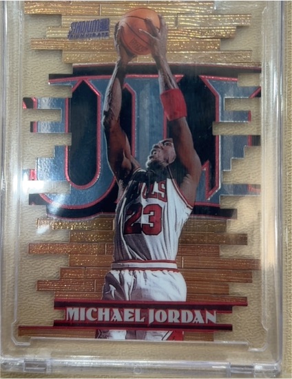 1997 Topps Stadium Club Triumvirate #T8F Michael Jordan — front
