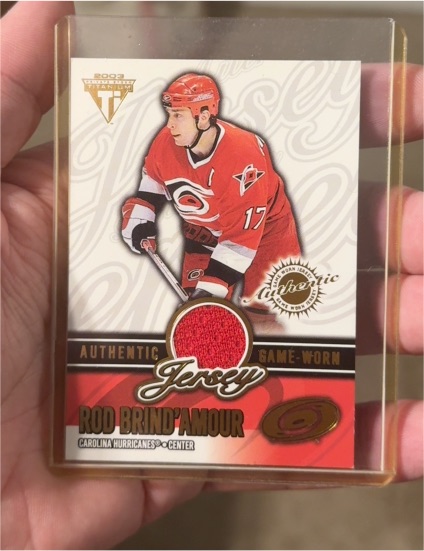 2002-03 Pacific Titanium Jerseys #8 Rod Brind'Amour — front