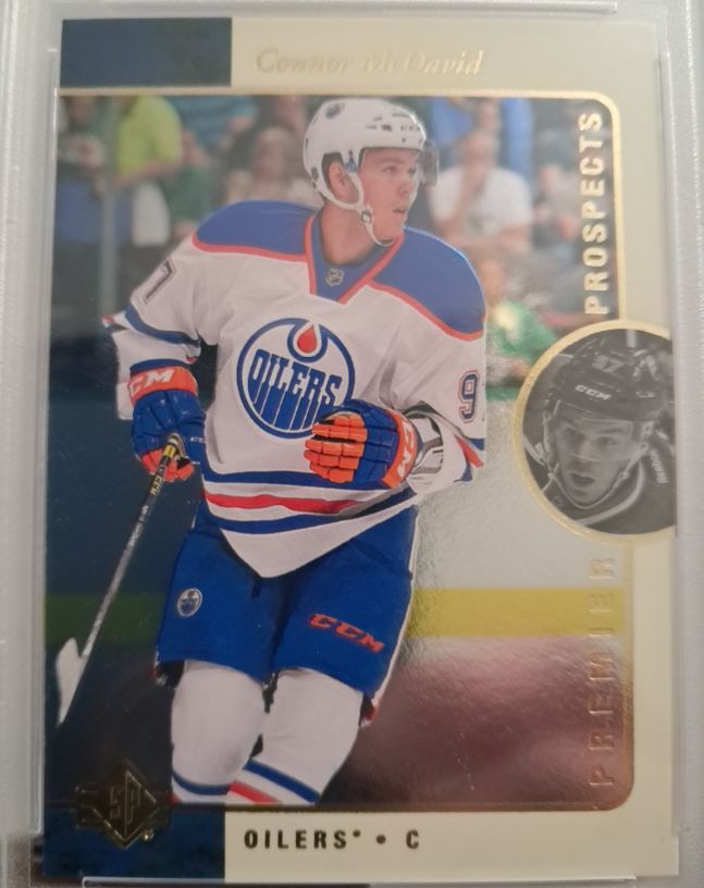 2015-16 Upper Deck SP Authentic 1995-96 Retro Premier Prospects #R36 Connor McDavid — front