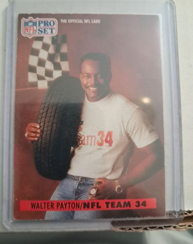 1991 Pro Set Special Insert #1 Walter Payton — front