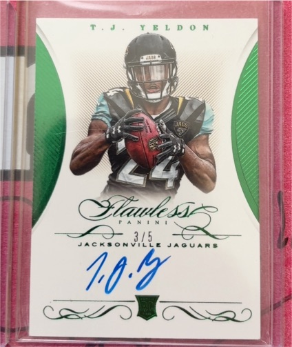 2015 Panini Flawless #3/5 T.J. Yeldon — front