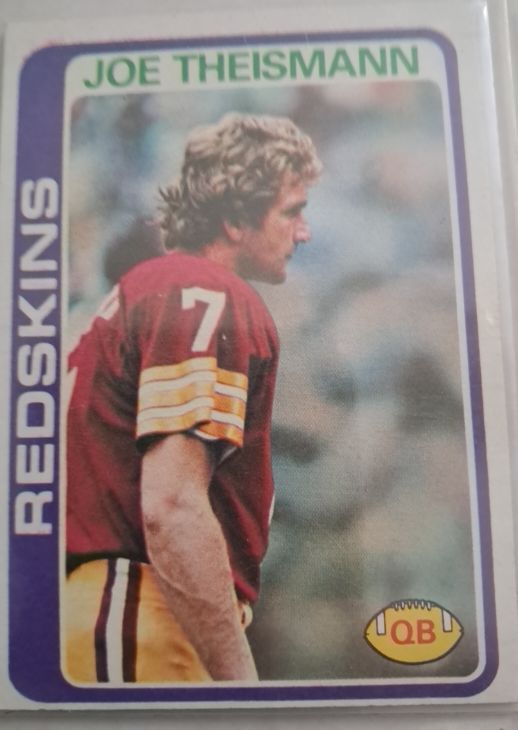 1978 Topps #416 Joe Theismann — front