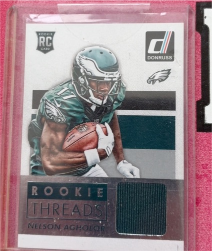 2015 Donruss Rookie Threads #DRTNA Nelson Agholor — front