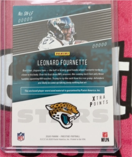 2020 Panini Prestige Stars of the NFL #SN-LF Leonard Fournette — front
