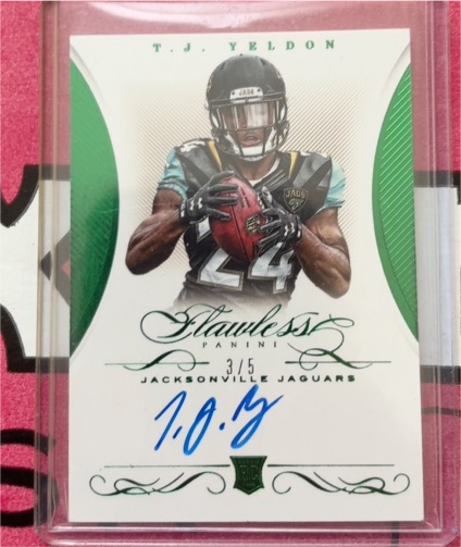 2015 Panini Flawless #3/5 T.J. Yeldon — front