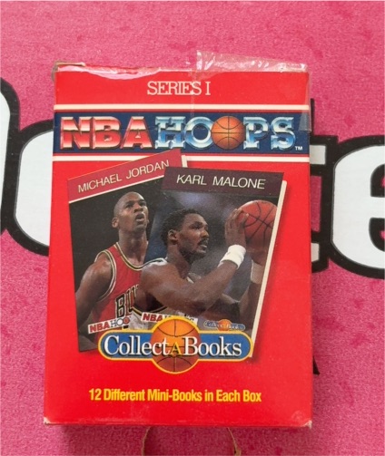 1990 NBA Hoops Series 1 Collect-A-Books Box 1 Michael Jordan — front