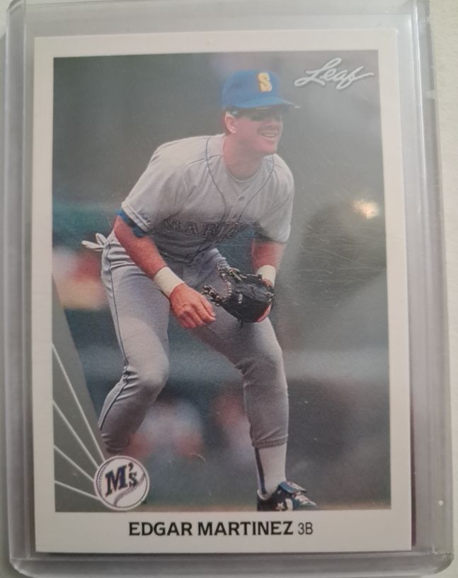 1990 Leaf #299 Edgar Martinez — front