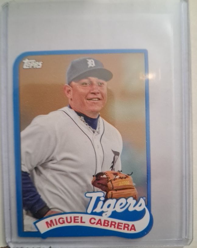 2014 Topps #TM-40 Miguel Cabrera 1989 Topps Die Cut Minis — front