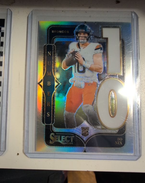 2024 Panini Select Numbers #6 Bo Nix — front