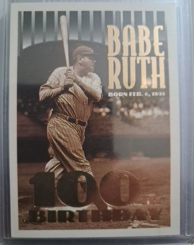 1995 Topps #3 Babe Ruth 100th Birthday — front