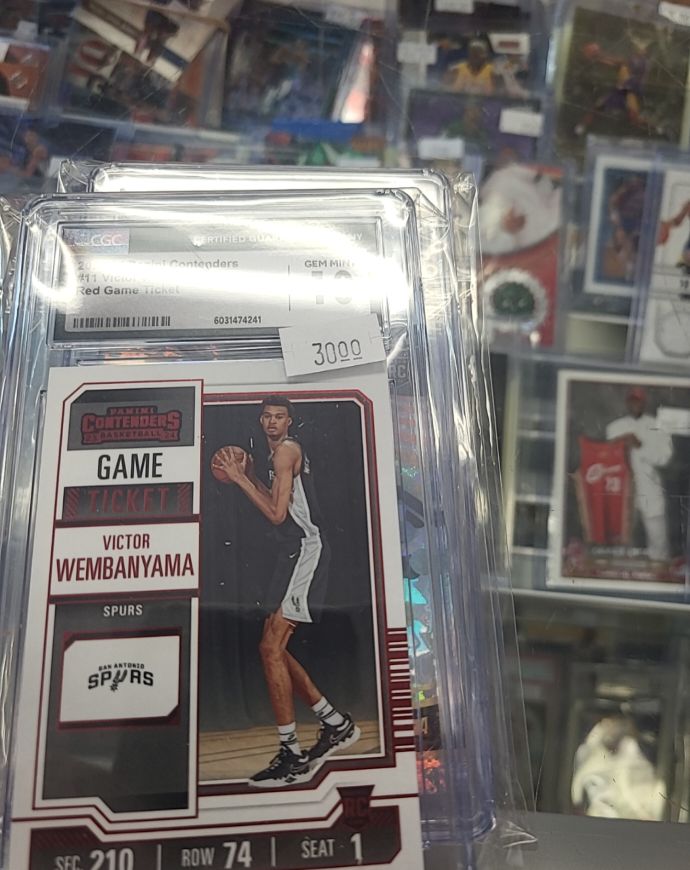 2023-24 Panini Contenders Season Ticket #11 Victor Wembanyama — front