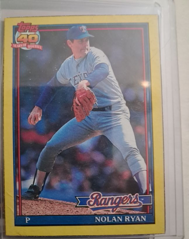 1991 Topps #N Nolan Ryan — front