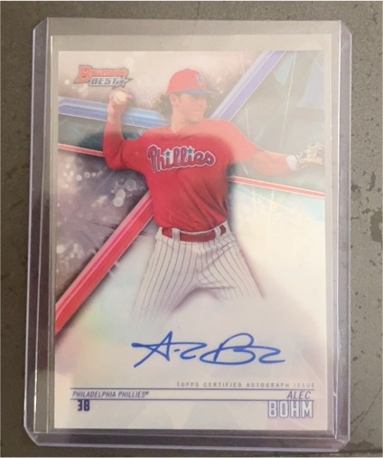 2018 Bowman's Best #B18-ABO Alec Bohm — front