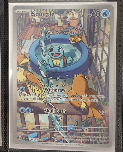 2024 Pokémon SV07: Stellar Crown #148/142 Squirtle — front