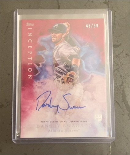 2017 Topps Inception #103 Dansby Swanson — front