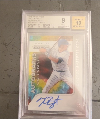 2015 Panini Prizm Autographs #AUTOGRAPHS Kris Bryant — front