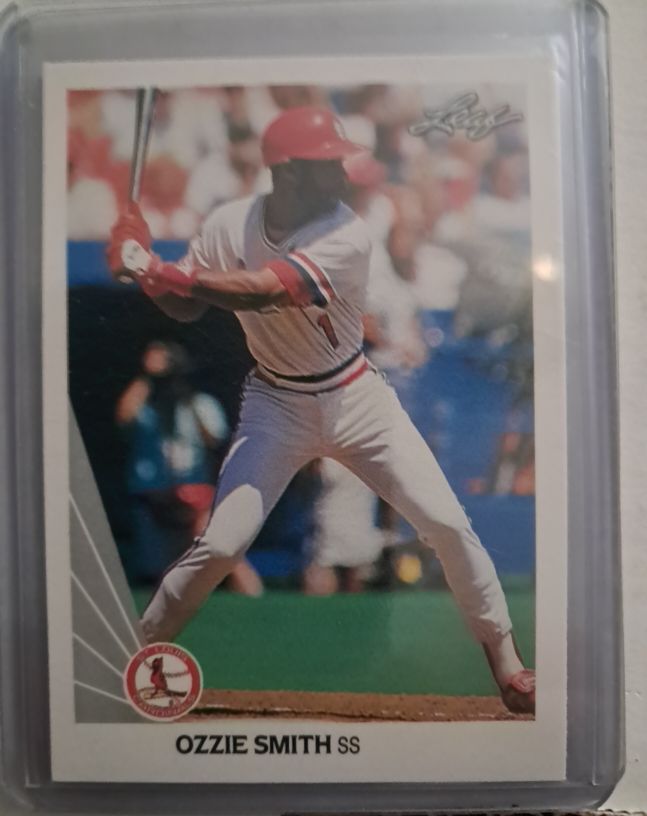 1990 Leaf #142 Ozzie Smith — front