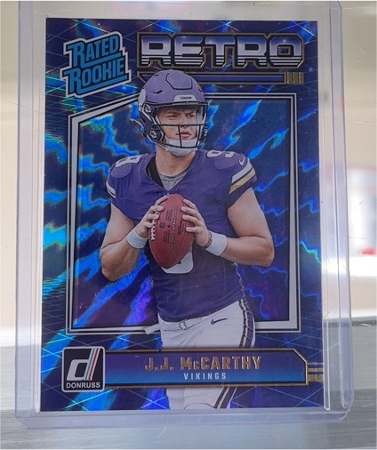 2024 Panini Donruss Retro Rated Rookie #2 J.J. McCarthy — front