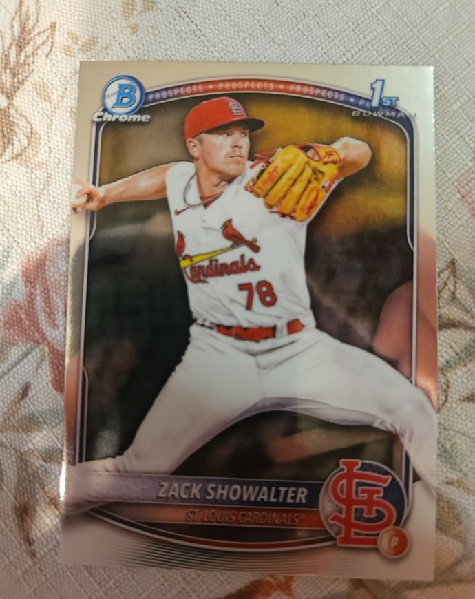 2025 Bowman Chrome Prospects #BCP-74 Zack Showalter — front