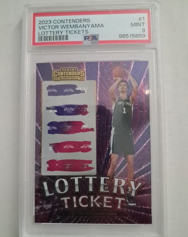 2023-24 Panini Contenders #1 Victor Wembanyama Lottery Ticket — front