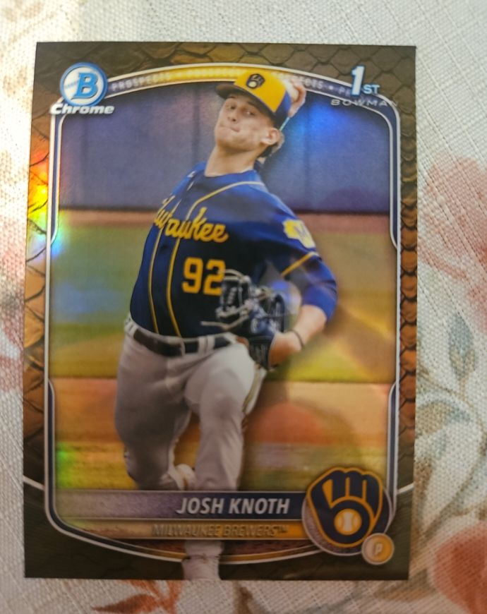 2025 Bowman Chrome Prospects #BCP-136 Josh Knoth — front