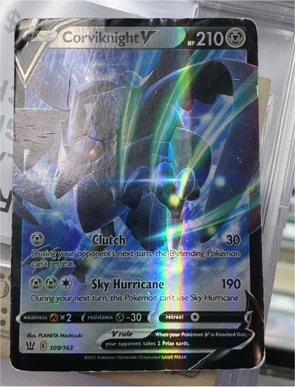 2021 Pokémon TCG Sword & Shield Battle Styles #109 Corviknight V — front