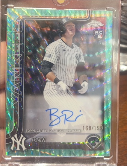 2025 Topps Chrome #RA-BR Ben Rice — front