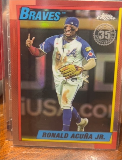 2025 Topps Chrome #90CB-2 Ronald Acuña Jr. — front