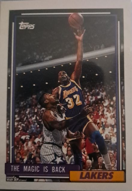 1992-93 Topps #54 Magic Johnson — front