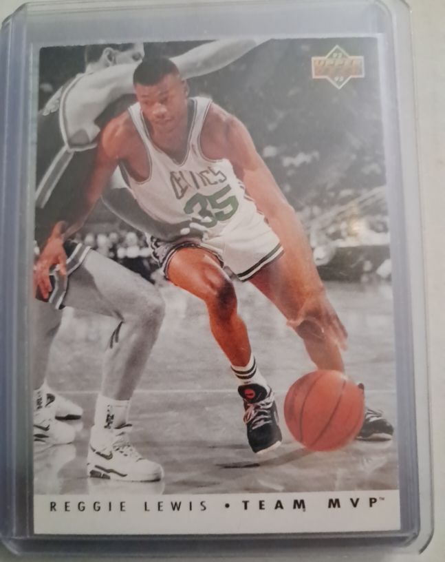 1992-93 Upper Deck #TM3 Reggie Lewis Team MVP — front