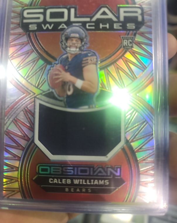 2024 Panini Obsidian Solar Swatches #SS-CW Caleb Williams — front