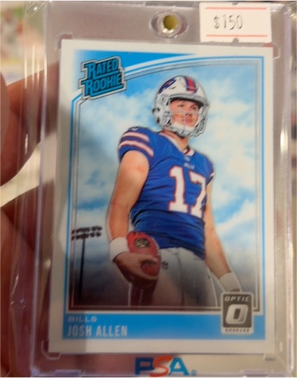 2018 Panini Donruss Optic #154 Josh Allen Rated Rookie — front