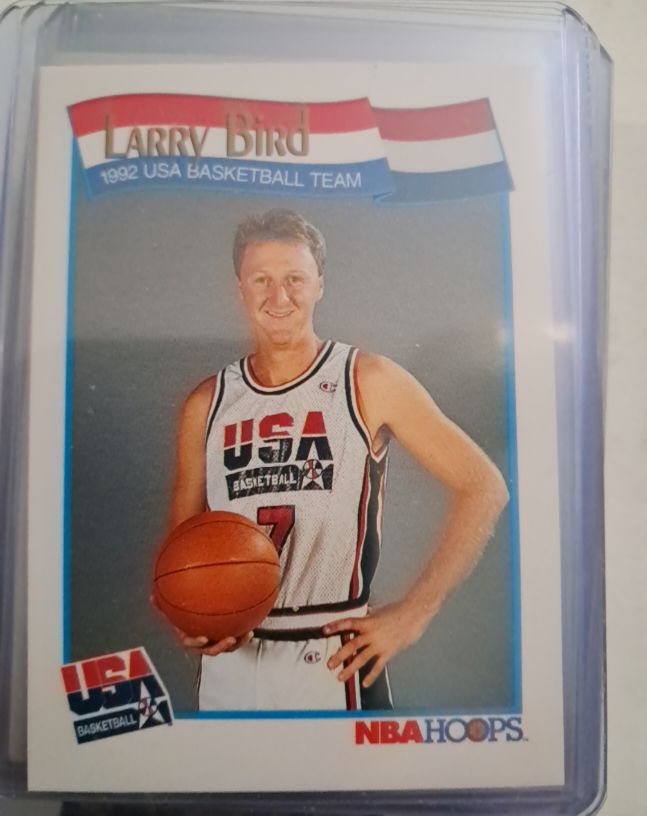 1991-92 NBA Hoops #576 Larry Bird USA Basketball Team — front