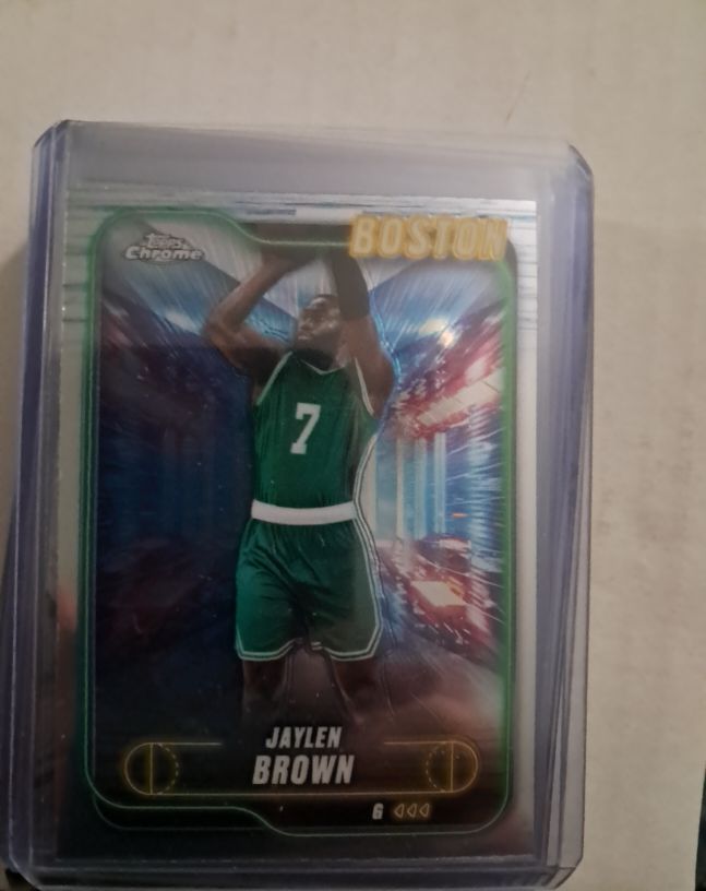 2024-25 Topps Chrome #28 Jaylen Brown — front