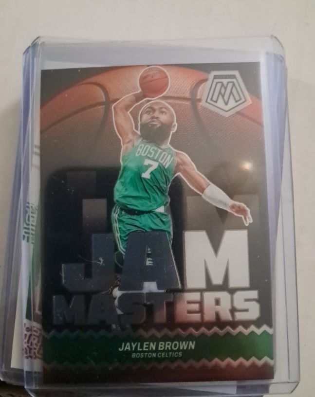 2023-24 Panini Mosaic Jam Masters #11 Jaylen Brown — front