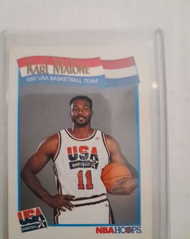 1991-92 NBA Hoops #580 Karl Malone — front