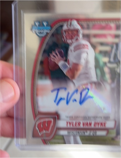 2024 Bowman University Chrome #180 Tyler Van Dyke — front