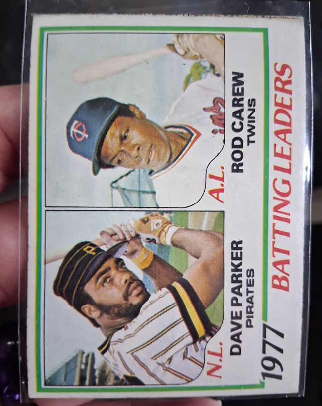 1978 Topps #201 Dave Parker / Rod Carew Batting Leaders — front