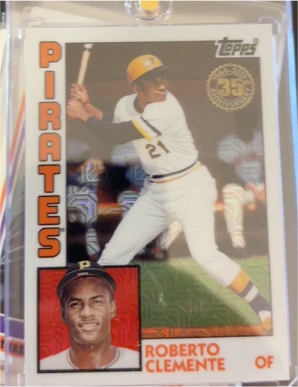 2019 Topps #T84-33 Roberto Clemente Silver Pack 35th Anniversary — front