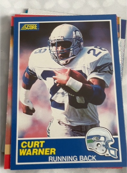 1989 Score #106 Curt Warner — front