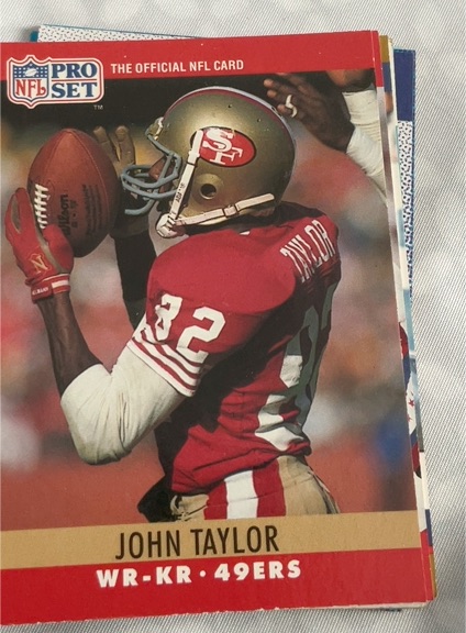 1990 Pro Set #297 John Taylor — front