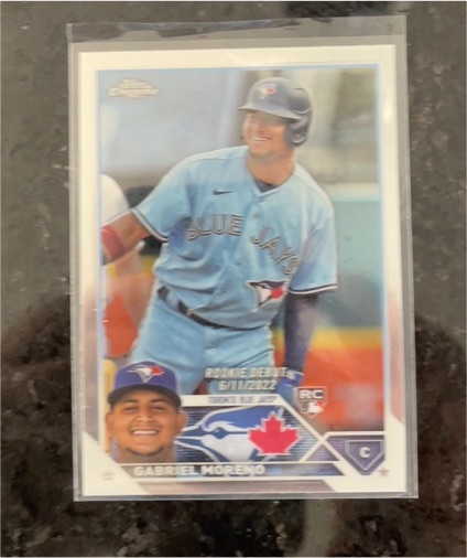 2023 Topps Chrome Update #USC168 Gabriel Moreno Rookie Debut — front
