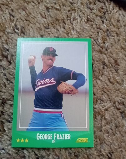 1988 Score #332 George Frazier — front