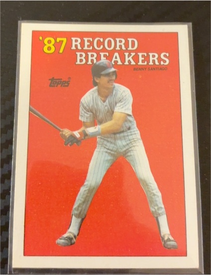 1988 Topps #7 Benny Santiago '87 Record Breakers — front