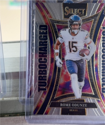 2024 Panini Select #22 Rome Odunze Turbocharged RC — front