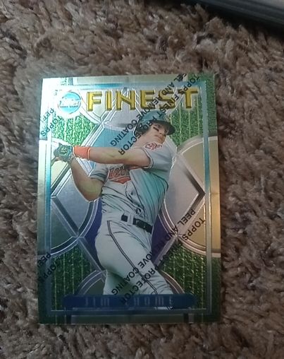 1995 Topps Finest #37 Jim Thome — front