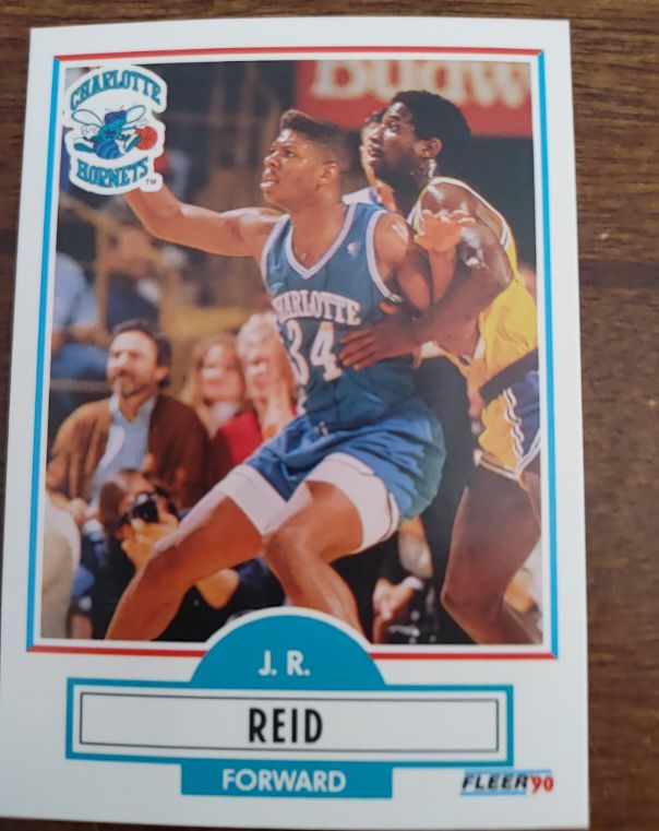 1990-91 Fleer #20 J.R. Reid — front