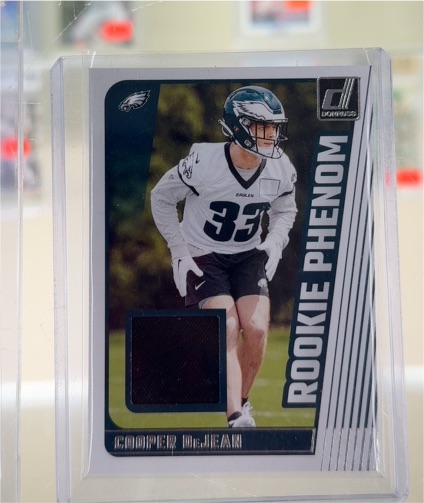 2024 Donruss Rookie Phenom Jerseys #RPJ-CDE Cooper DeJean — front