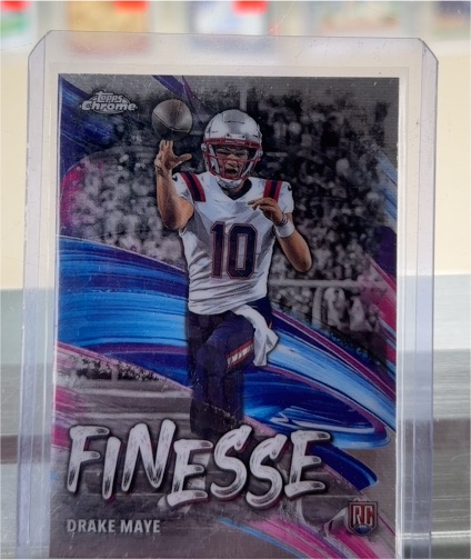 2024 Topps Chrome #F-2 Drake Maye Finesse Rookie — front